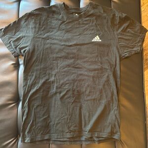 Adidas Black Short Sleeve Tee Classic Crew Neck